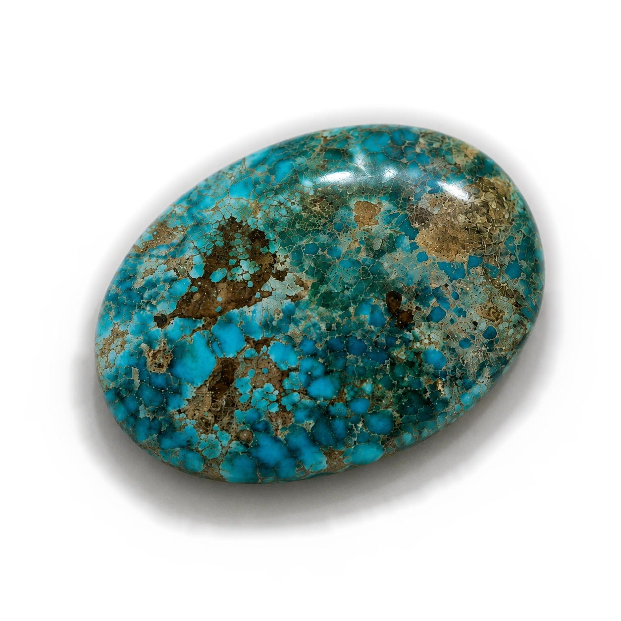 NEYFI 1006 natural Neyshabur turquoise, angled front view
