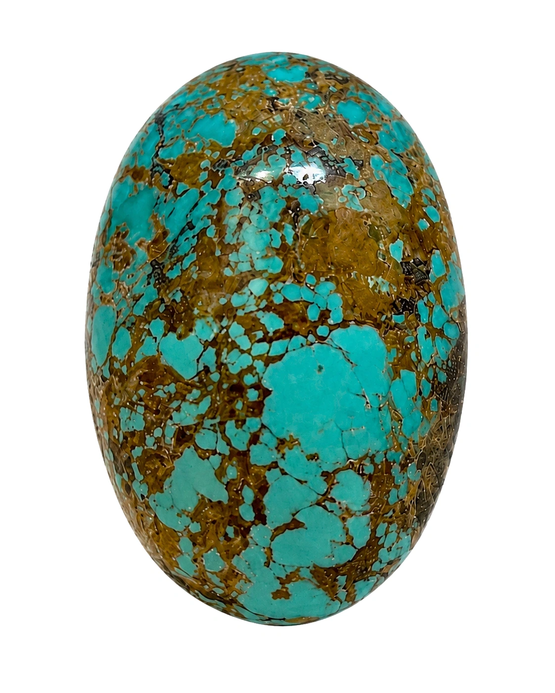 NEYFI 1011 natural Persian turquoise, matrix macro view