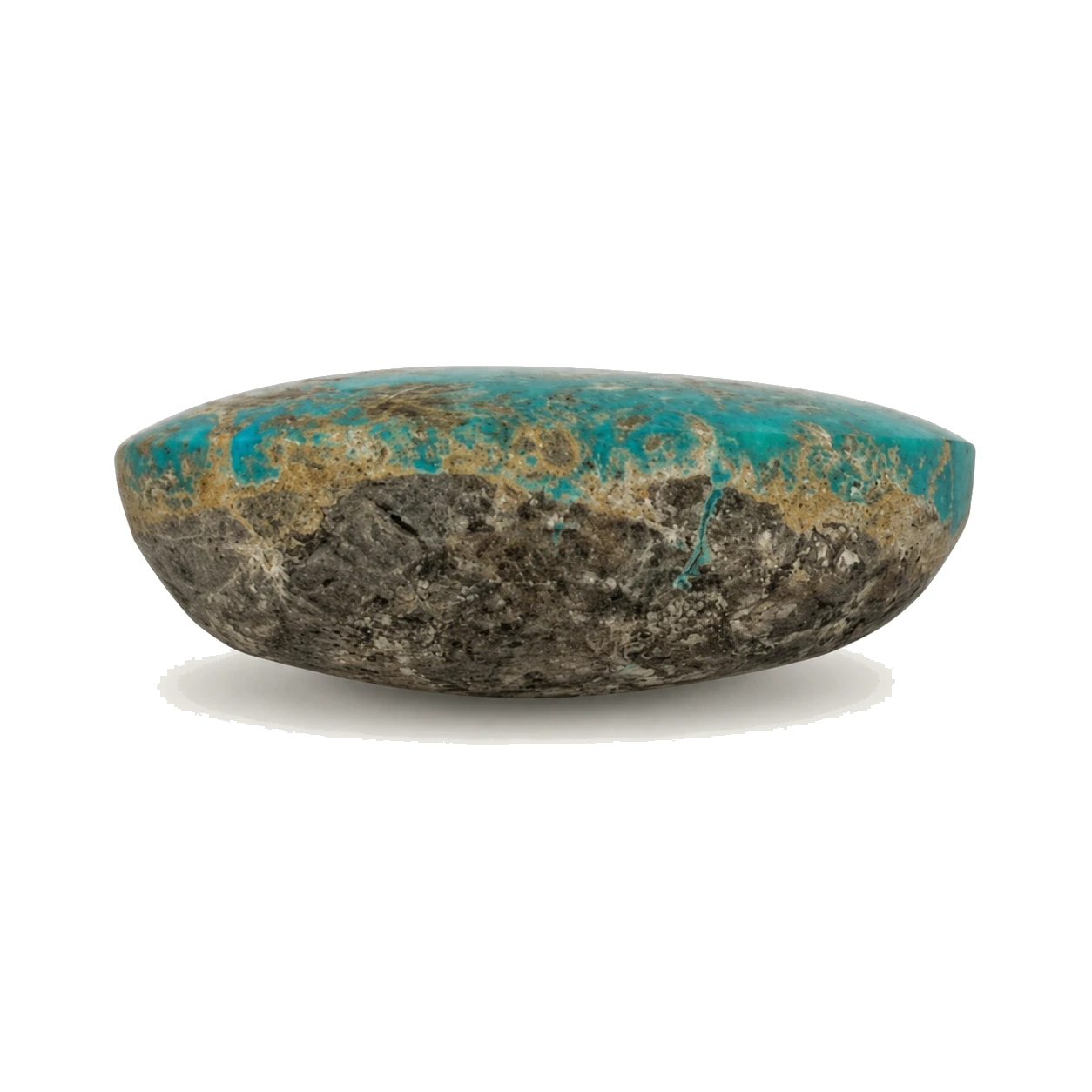 NEYFI 1012 natural Neyshabur turquoise, left profile view