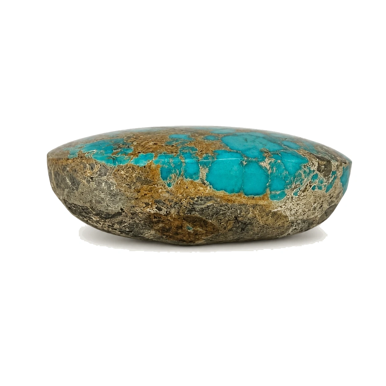 NEYFI 1012 natural Neyshabur turquoise, right profile view